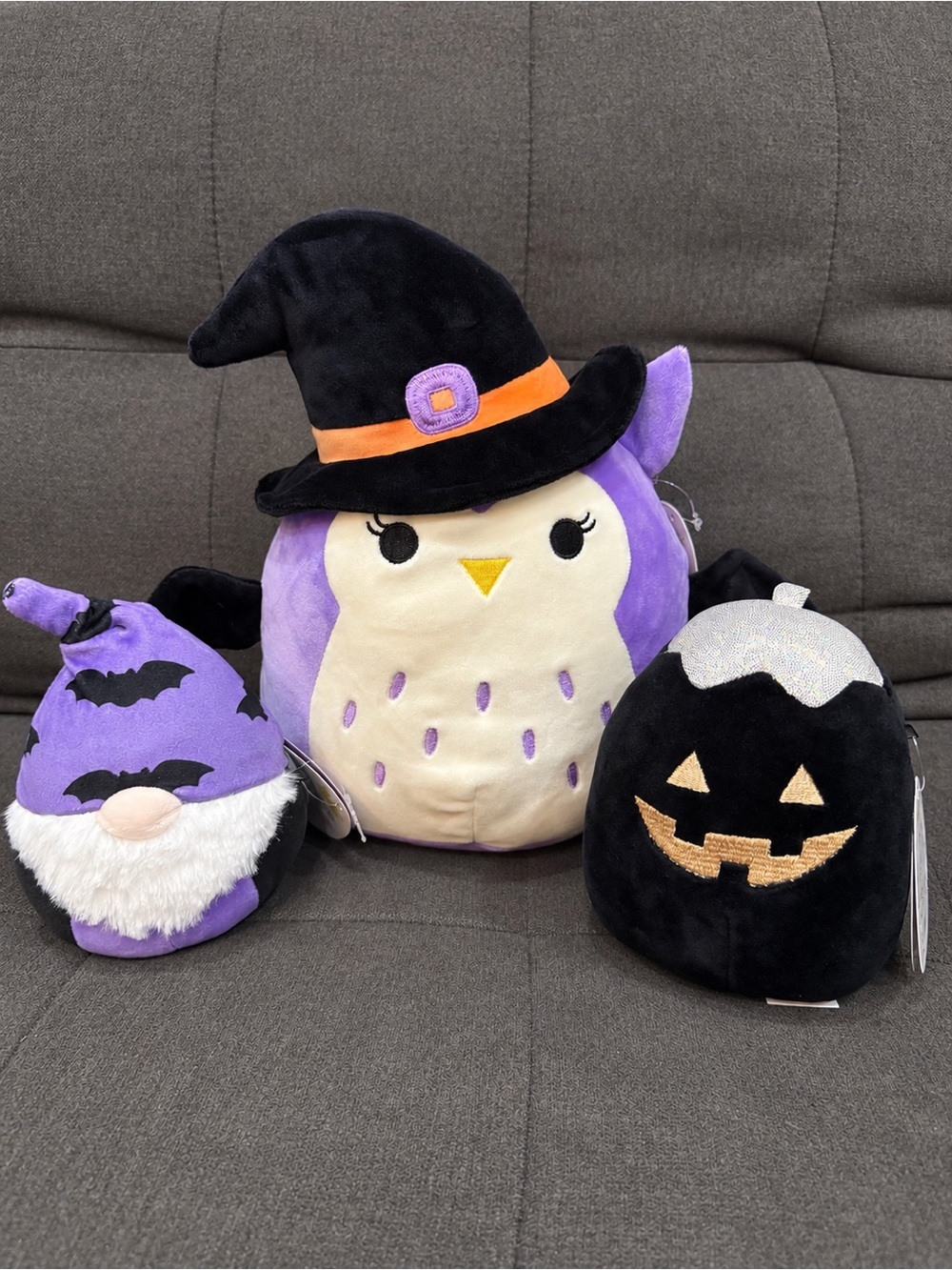 Squishmallows Halloween Bundle Holly Owl
Paige Pumpkin Zan Gnome